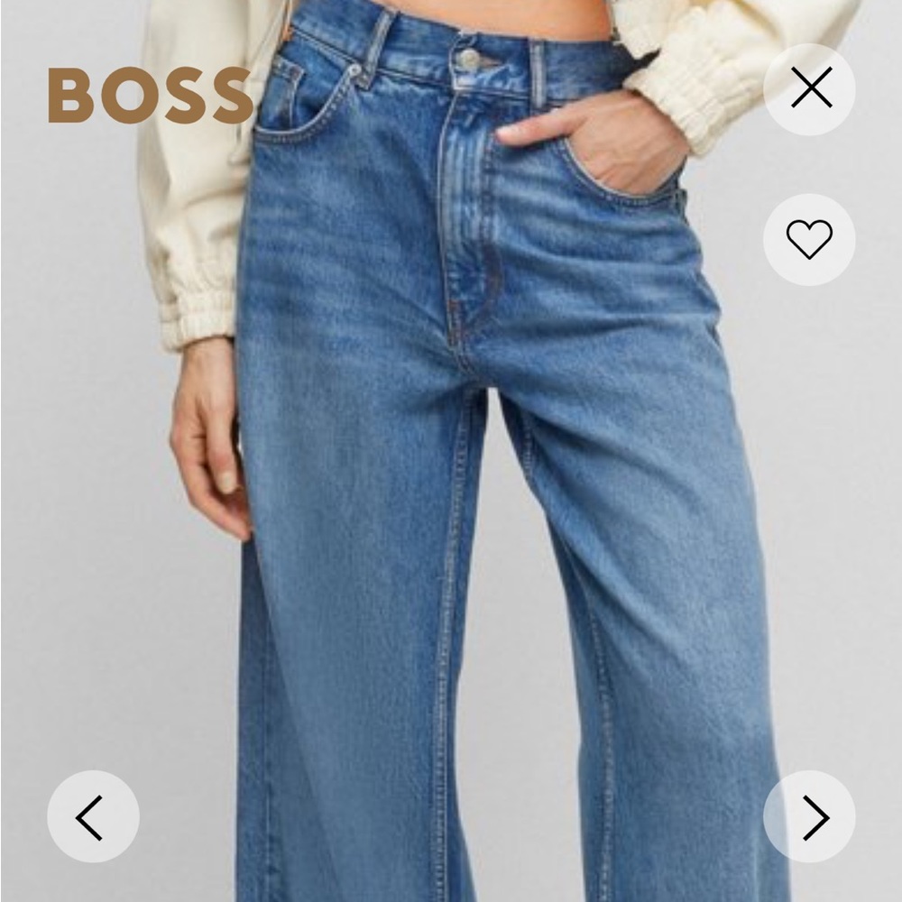 NWT boss responsible jeans modern 70s flare jeans size 33/32